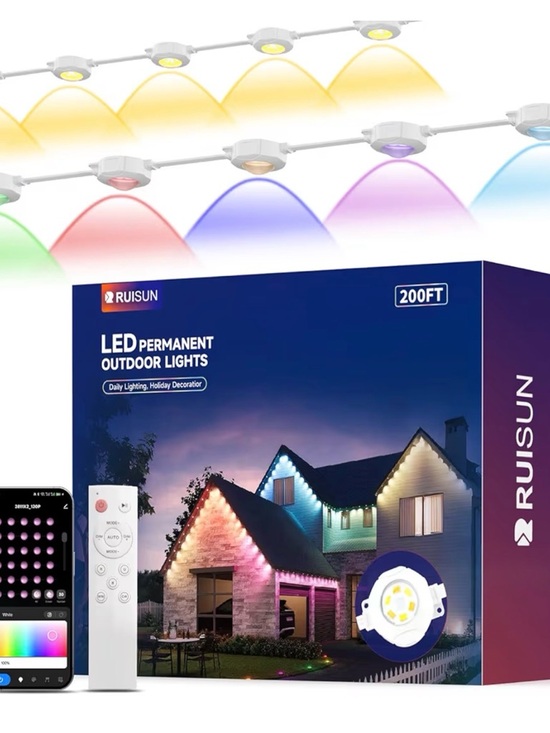 Other - LED Permanent Outdoor Lights - Multi-Color (Blue, Purple, Pink, Yellow, Green)